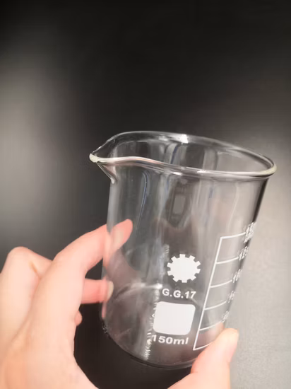 Laborglaswaren Boro3.3 Glasbecher Kunststoffbecher Messbecher mit hoher Qualität