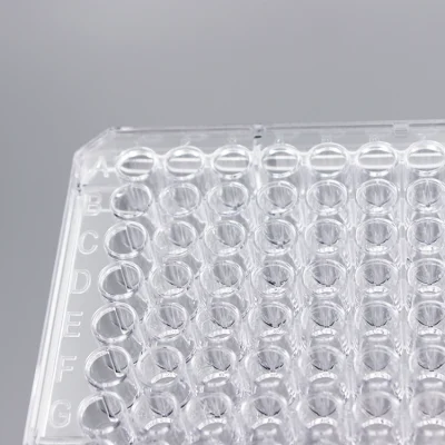 Labortransparente 96-Well-PCR-Platten 0,2 ml PCR-Mikrotiterplatten mit Hälfte