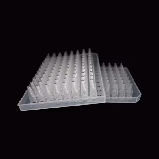 0,1 ml PCR-Röhrchen Polypropylen-PCR-Röhrchenstreifen Transparente PCR-Reaktionsröhrchen 12 Streifen