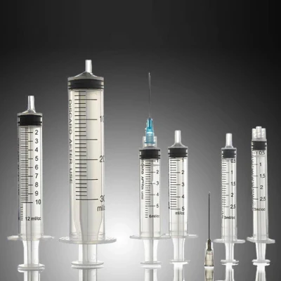 2 oder 3 Teile medizinische Einwegspritze aus sterilem Injektionskunststoff, Insulinspritze, Sicherheitsspritze mit Ce0123 und ISO13485